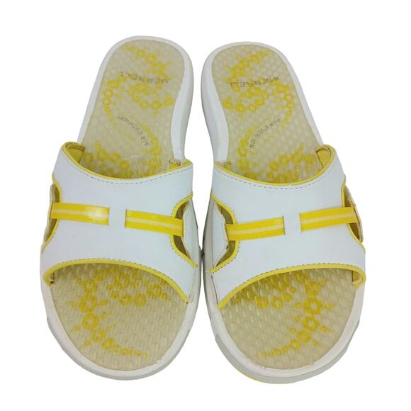 Merrell SZ 10 Astral Slide White & Yellow Waterproof Sandals - Picture 5 of 8